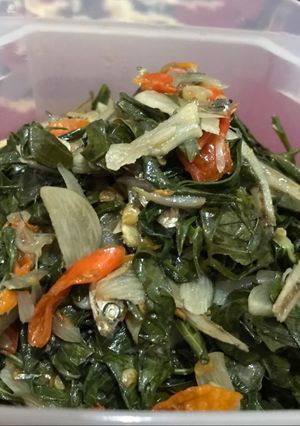 Foto resep Tumis daun singkong simple