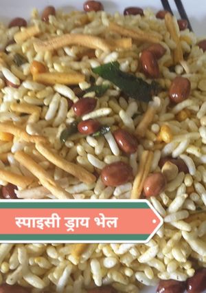 स्पाइसी ड्राई भेल (Spicy dry bhel recipe in hindi) रेसिपी मुख्य फोटो