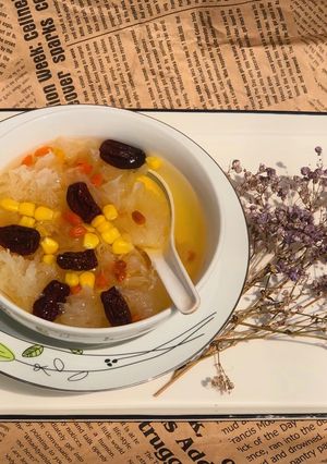 Hình của món Chè bắp nấm tuyết.
