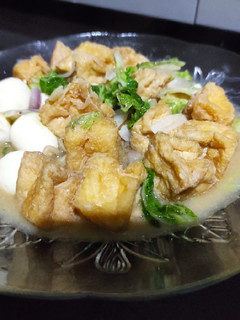 Foto resep Oseng Sawi Tahu Telur Puyuh