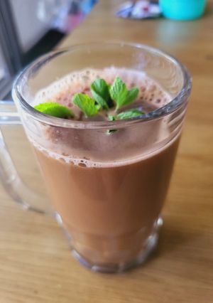 A picture of Carrot and amla juice.