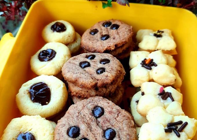 Cara Gampang Membuat 74. Cookies Eggless No Mixer No Oven, Enak