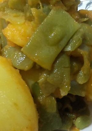 Foto principal de Judías verdes con patata, ajos y pimentón😋