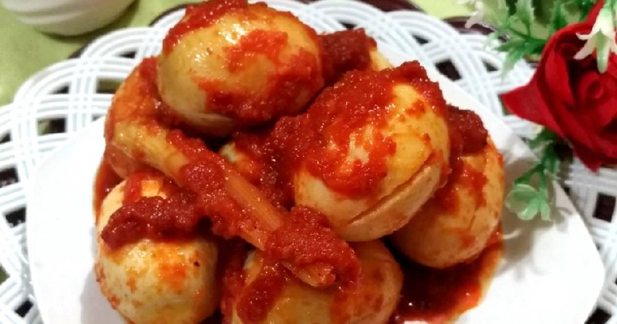 6 438 resep telur balado enak dan sederhana ala rumahan 