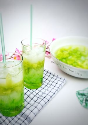Foto resep Es Melon Sari Kelapa