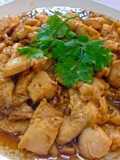 ไก่ผัดกระเทียมพริกไทยดำ