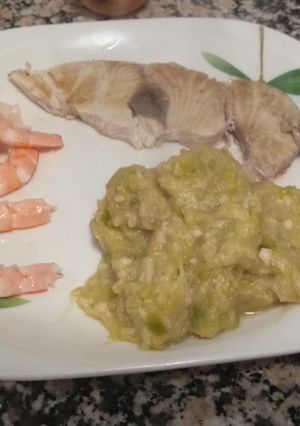Una foto de Puré de calabacín para guarnición
