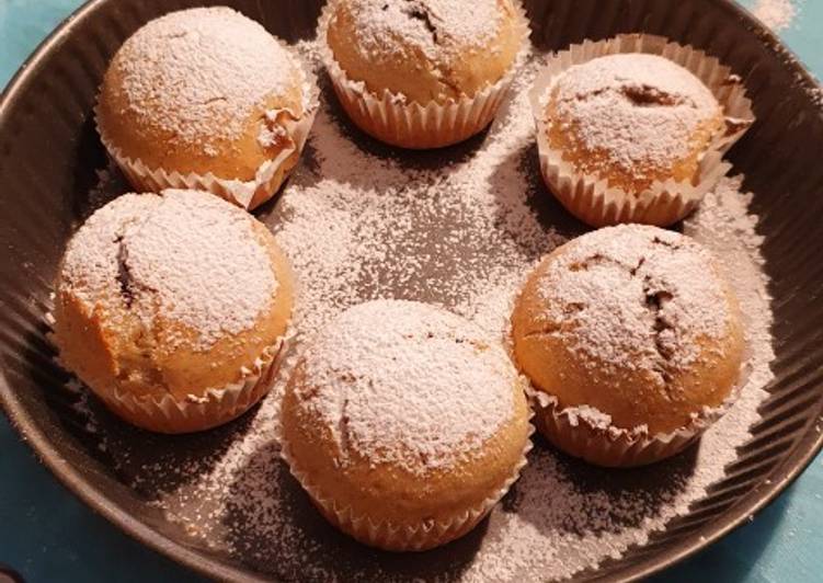 Muffin con il cuore di nutella