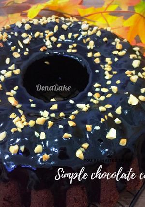Foto resep Simple chocolate cake no mixer