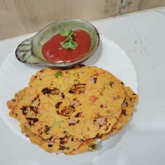 A picture of Raw papaya Roti.