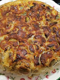 Una foto de Tortilla de habas frescas