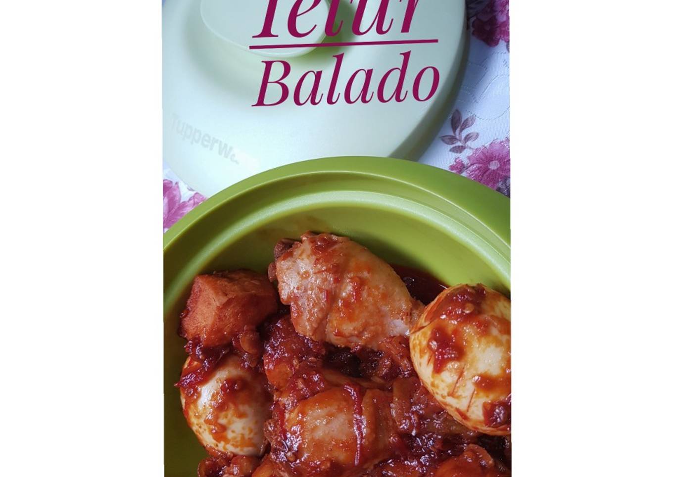 38. Tahu Ayam Telur bumbu Balado ' indofood '