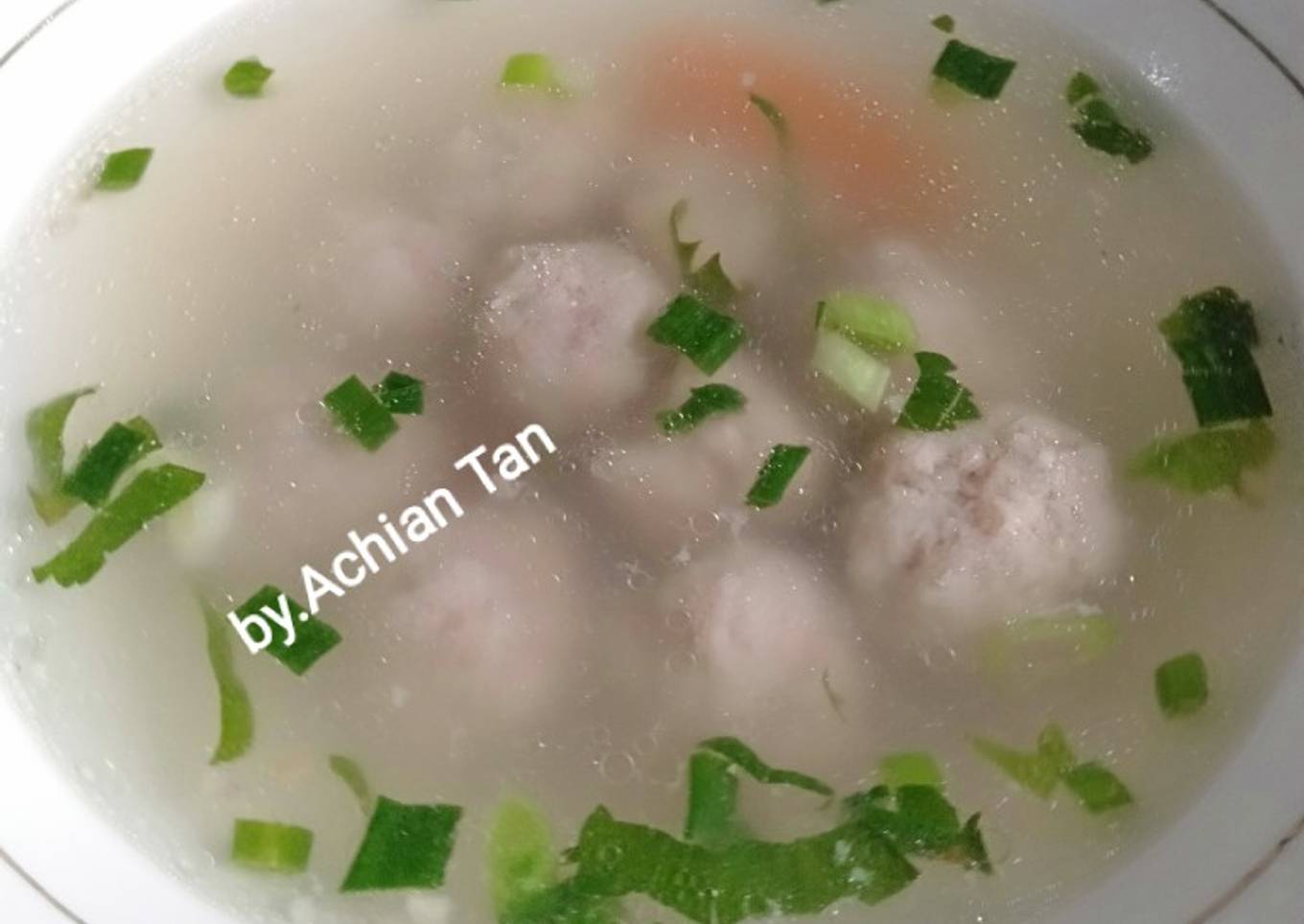 Sup baso ayam simpel