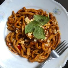 A picture of Homemade Spaghetti (From scratch!).