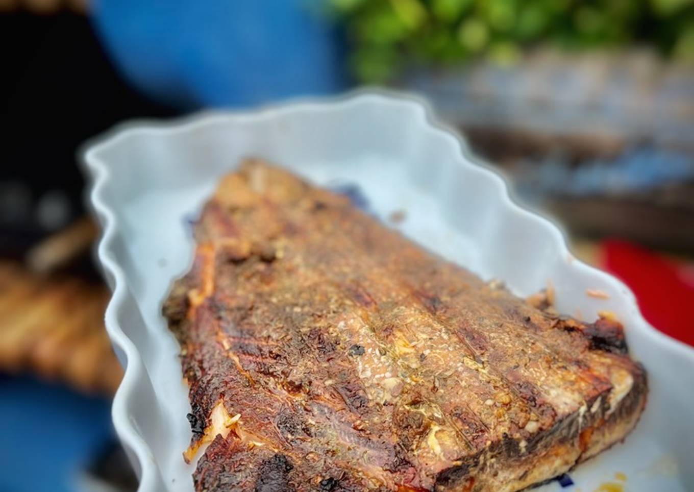 Salmón a la barbacoa