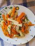 Ensalada de zanahoria y palmitos..