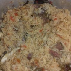 A picture of Jollof rice.