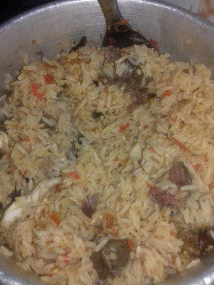A picture of Jollof rice.