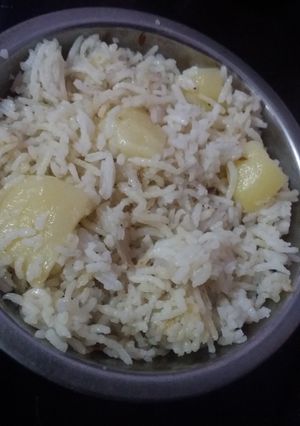 A picture of Jeera potato rice.