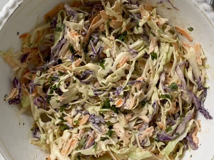 Receta Coleslaw sin lácteos y sin azúcar (vegana)  que Delicioso