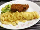 Tonkatsu With Carbonara