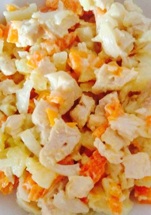 Una foto de Rica ensalada de gallina