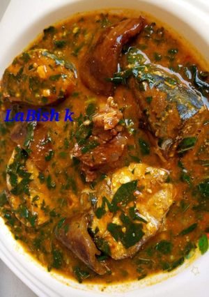 A picture of Ogbono soup.