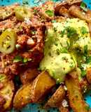 Patatas Bravas con Alioli de Mojo Verde