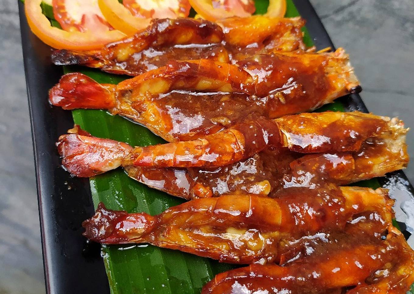 Udang Bakar Madu (Oven)