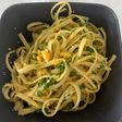 Tallarines con huevos y perejil