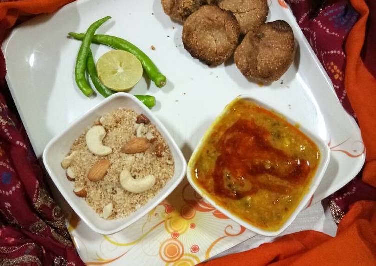 Steps to Prepare Favorite Dal Bati Churma