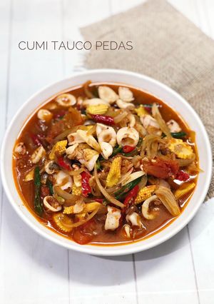 Foto resep Tumis Cumi Kuah Tauco