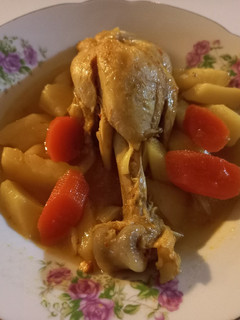 عکسی از دستور شوربا مرغ🍗🥔🥕