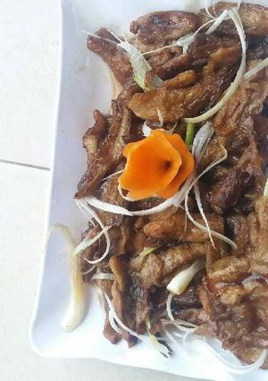 Hình của món Sườn chay rim mặn.