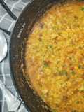 Arroz meloso de bacalao y alga dulse