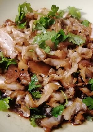A picture of Cabbage with Soy Sauce and Honey.