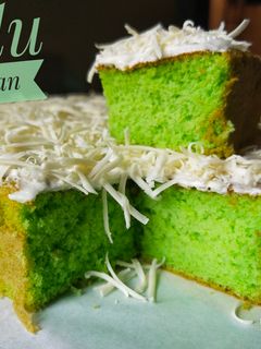 Foto resep 57* Bolu Pandan (Topping Keju)