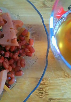 Hình của món Củ sen hầm đậu đỏ.