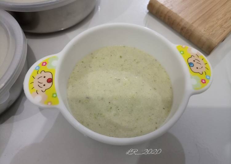 MPASI Cumi Telur Yampung Brokoli Santan (Karbo+Prohe+Lemak+Sayur