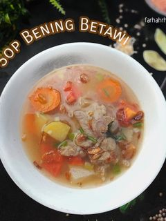 Foto resep Sop Bening Khas Betawi (Kikil Dan Daging Sapi)