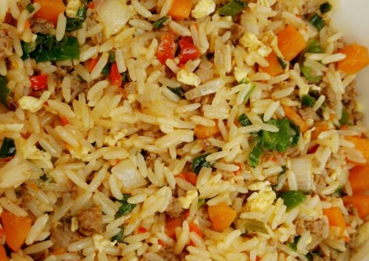 Saturday Fresh Chinese fried rice with minced meat