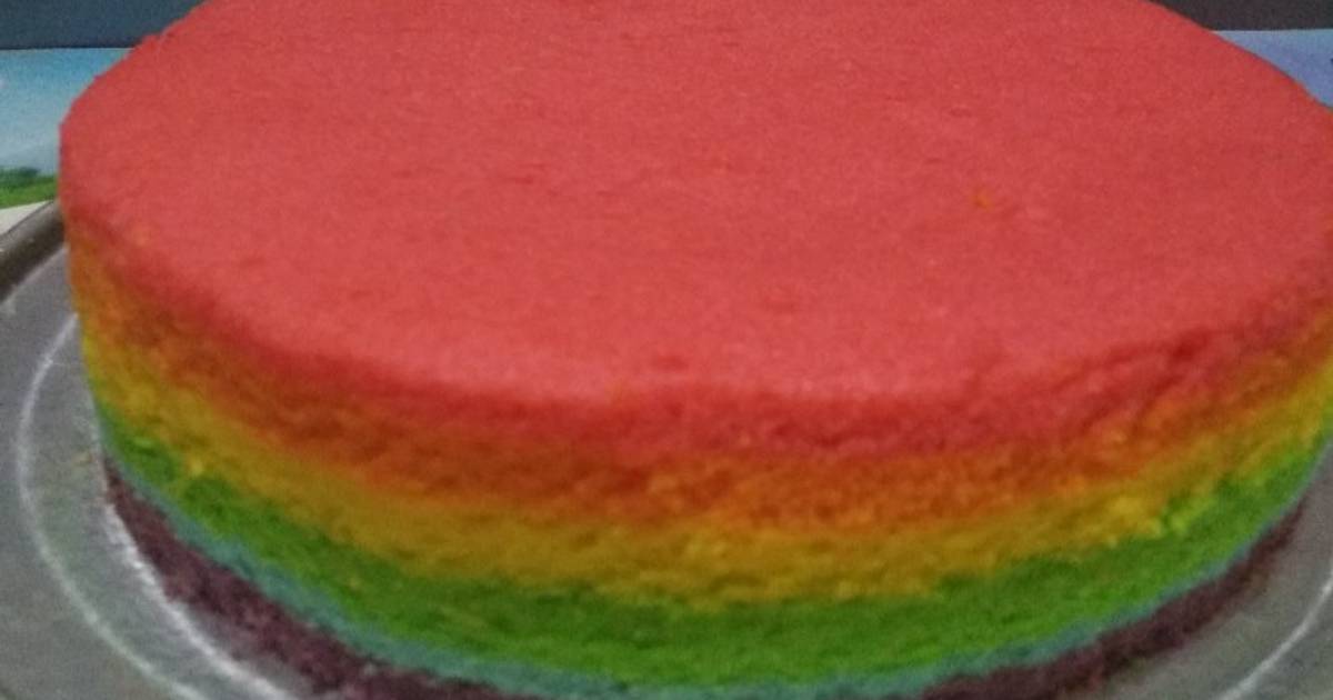 Resep Rainbow Cake Oleh Musiroh Cookpad