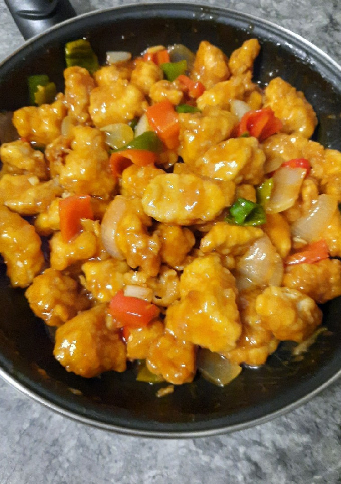 Una foto de Pollo agridulce