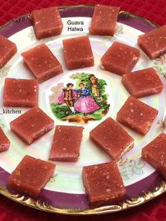 A picture of Guava Halwa/Guava Cheese.