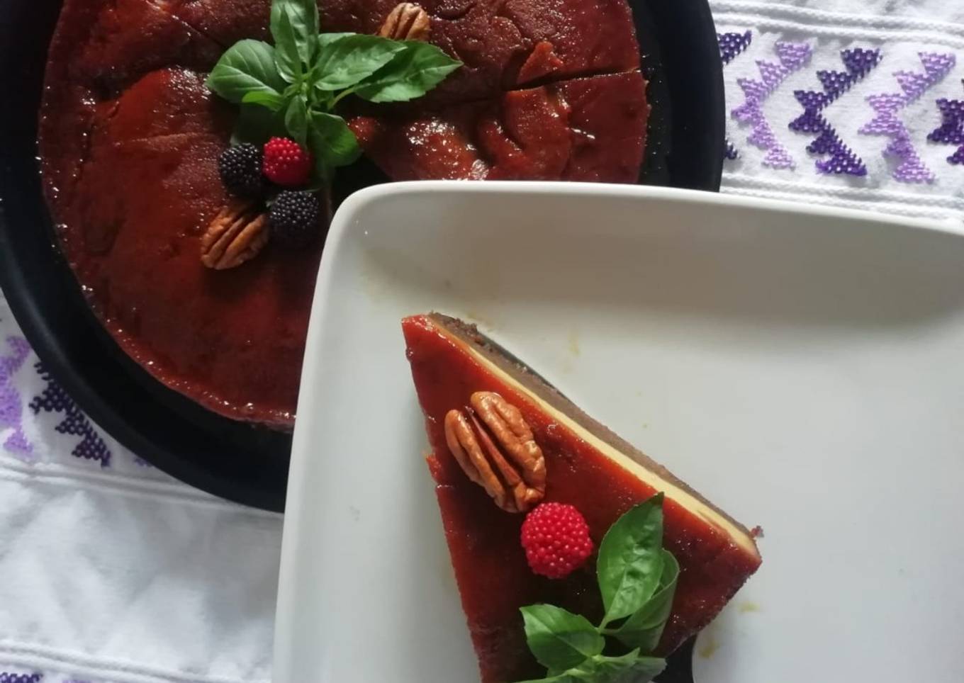 Pastel imposible (chocoflan)
