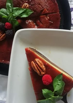Una foto de Pastel imposible (chocoflan)