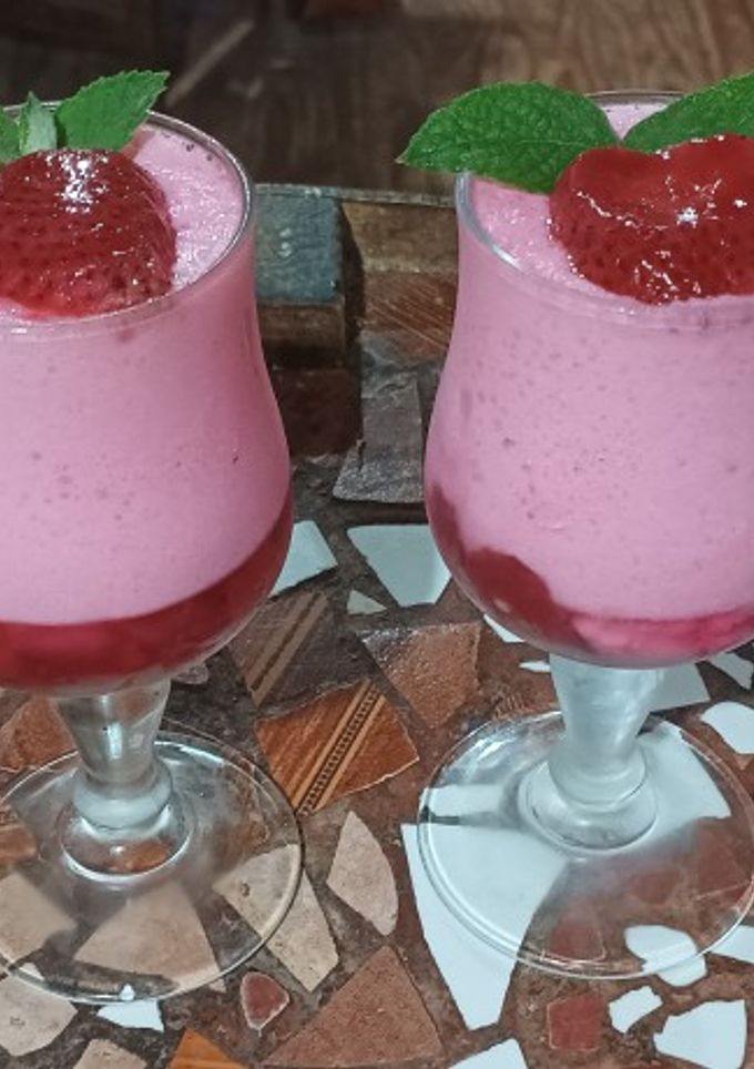 Una foto de Mousse navideño