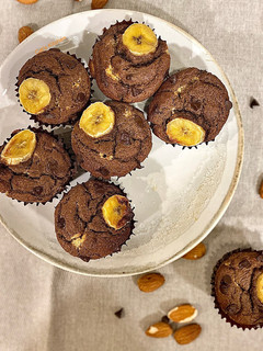 Foto de Muffins de banana e chocolate