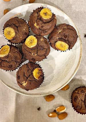 Foto de Muffins de banana e chocolate