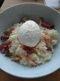 Risotto parmesan et oeuf mollet